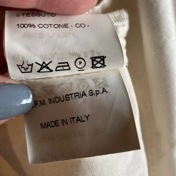 Hache Made in Italy 🇮🇹 💯 Cotton Dress Side Pockets Butter Soft Never Used
